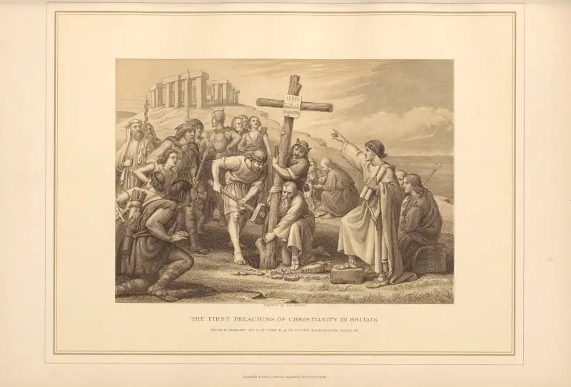 The First Preaching of Christianity in Britain – C. W. Cope av Thomas Archer