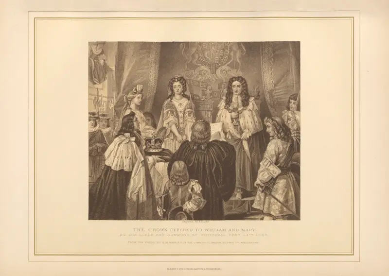 Lords och Commons erbjuder kronan till Vilhelm och Maria av Thomas Archer