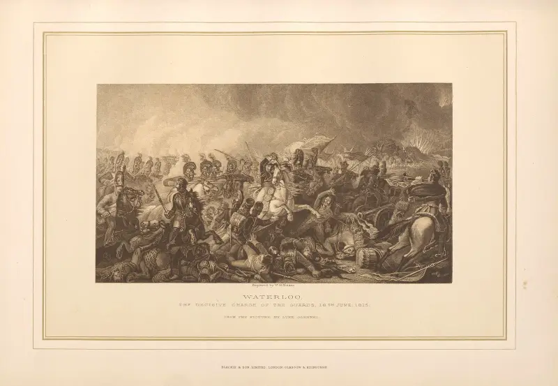 Waterloo – Livgardets avgörande anfall – Luke Glennell (1800-talet) av Thomas Archer