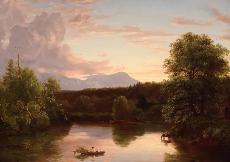 North Mountain and Catskill Creek av Thomas Cole