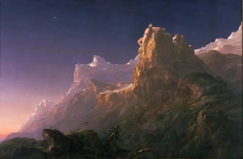 Prométheus spoutaný, Thomas Cole