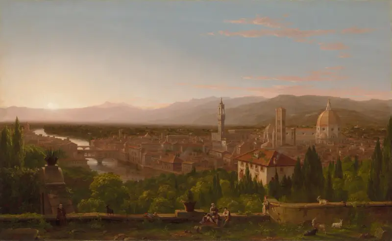 View of Florence av Thomas Cole