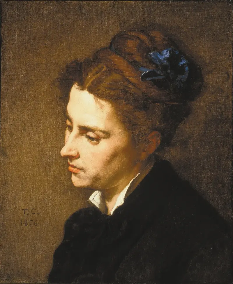 Head of a Woman, 1876 av Thomas Couture