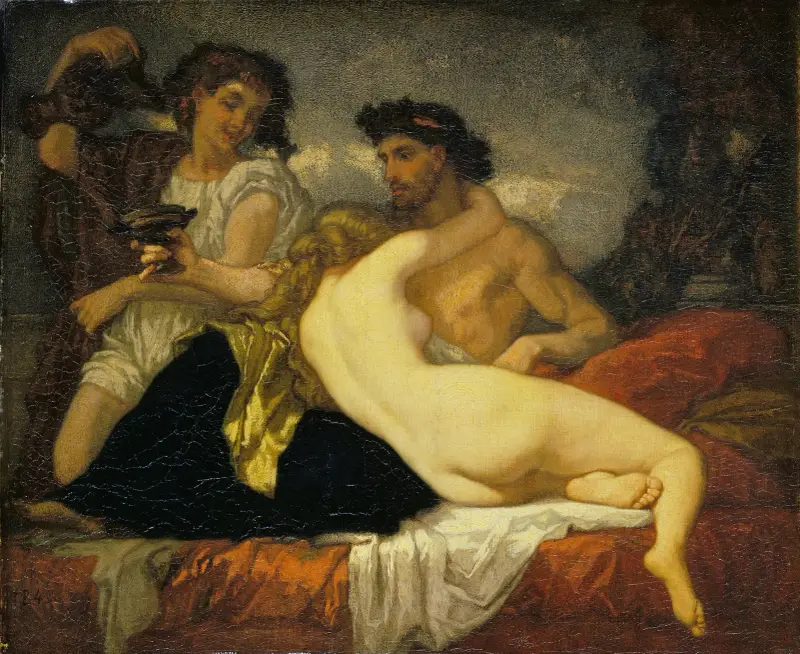 Horaz und Lydia von Thomas Couture