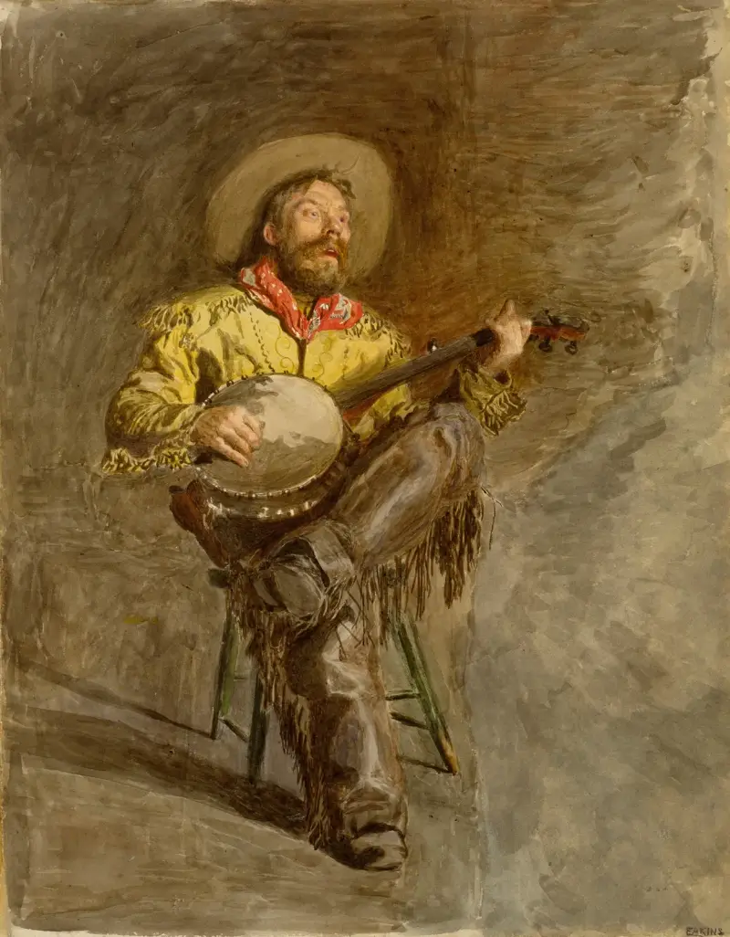 Cowboy Singing av Thomas Eakins