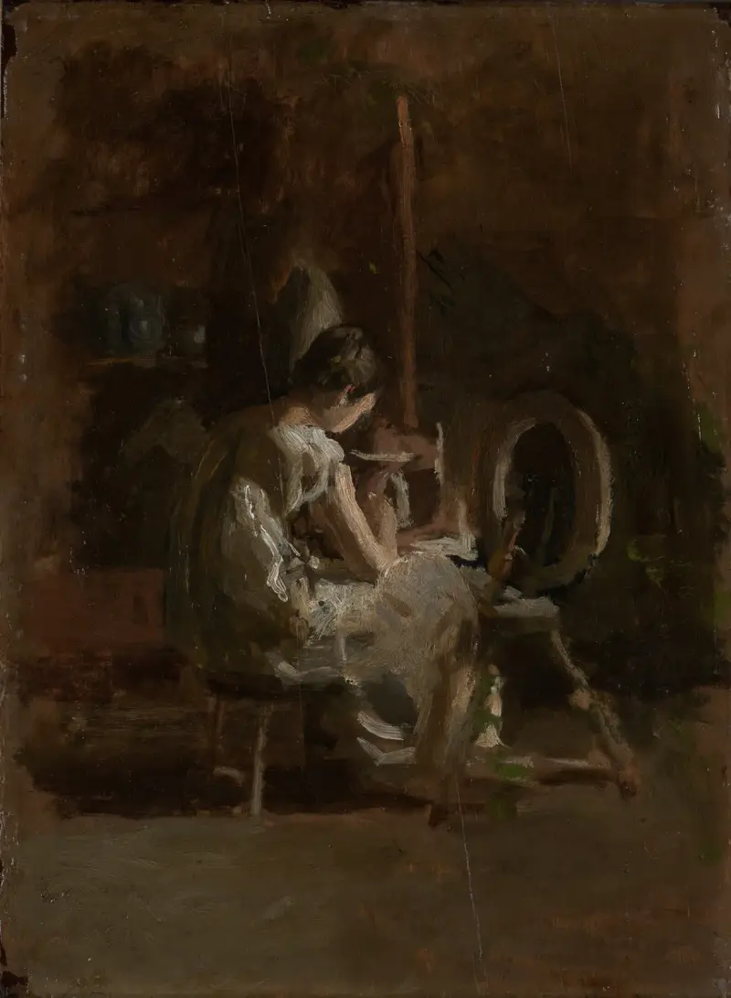 Skizzen für Home-Spun von Thomas Eakins