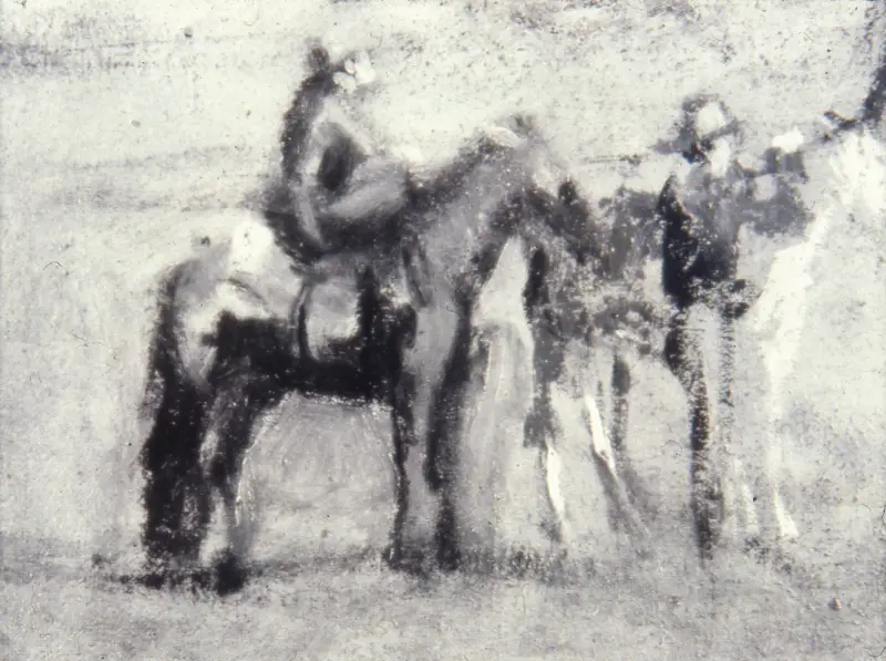 Studie für „Cowboys in the Badlands“ von Thomas Eakins