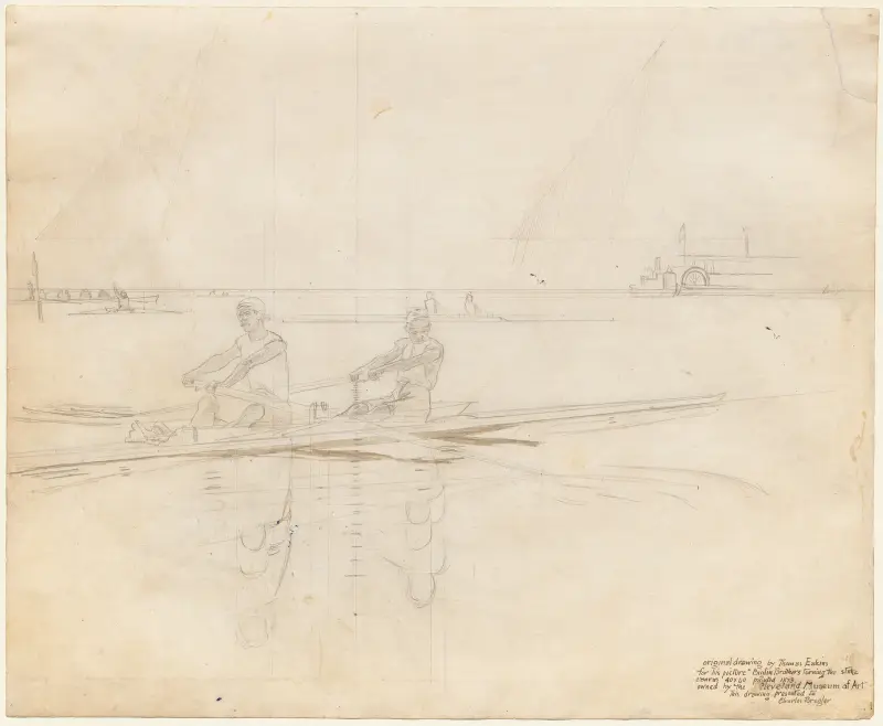 The Biglin Brothers Turning the Stake, 1873 – nr 2 av Thomas Eakins