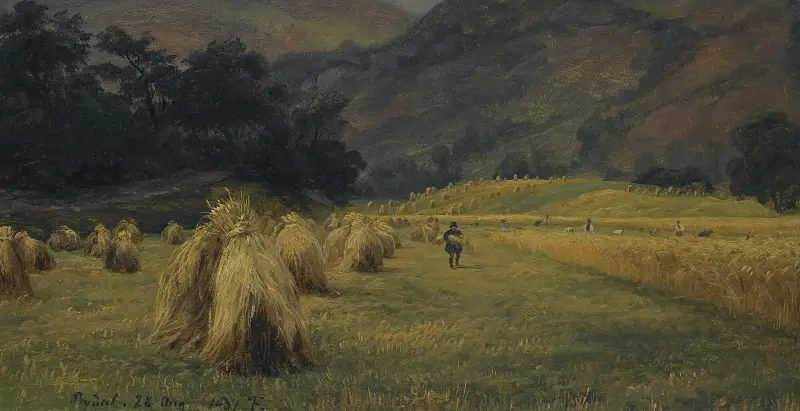 Höstackar, Rydal, Cumbria av Thomas Fearnley