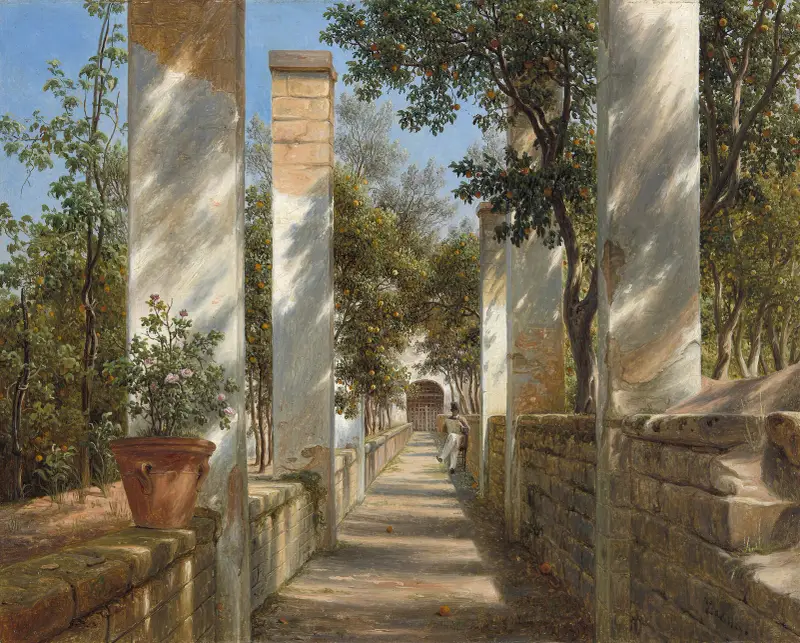 Pergola med apelsiner av Thomas Fearnley