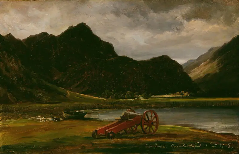 The Cannon at Derwentwater av Thomas Fearnley