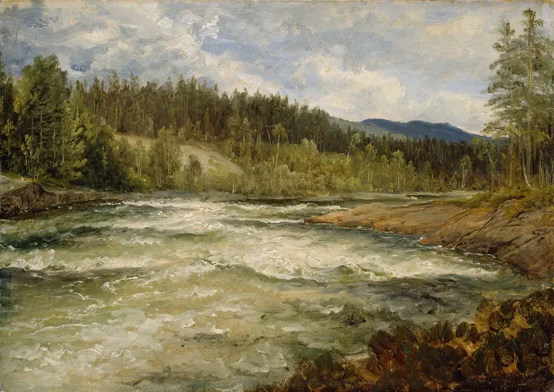 Labroforsen, 1836, Thomas Fearnley