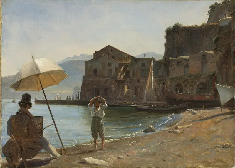 The Painter and the Boy av Thomas Fearnley