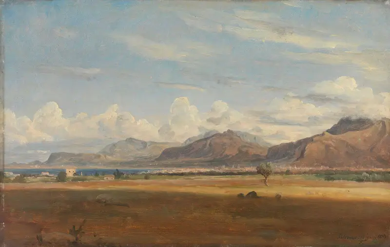 Vy över Palermo av Thomas Fearnley