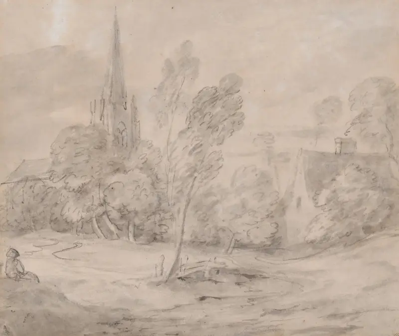 Kościół w leśnym krajobrazie, Thomas Gainsborough