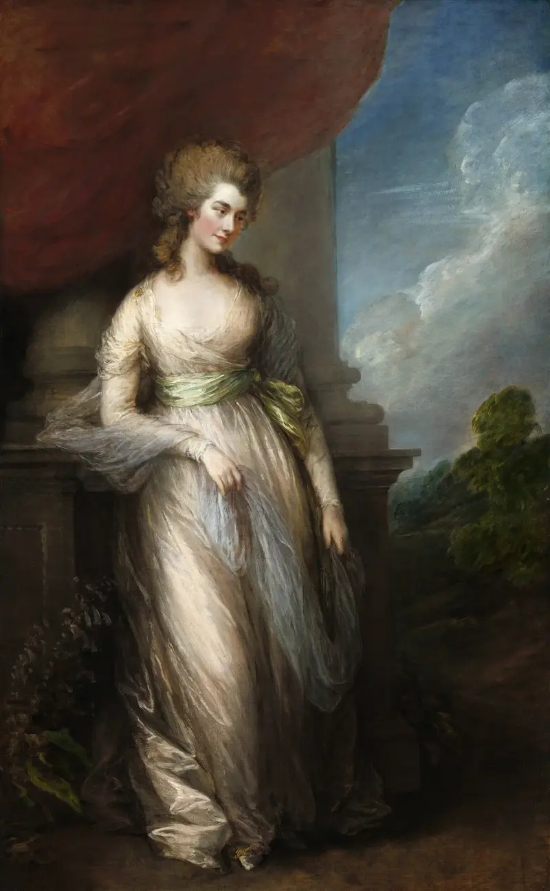 Georgiana,Duchess of Devonshire av Thomas Gainsborough