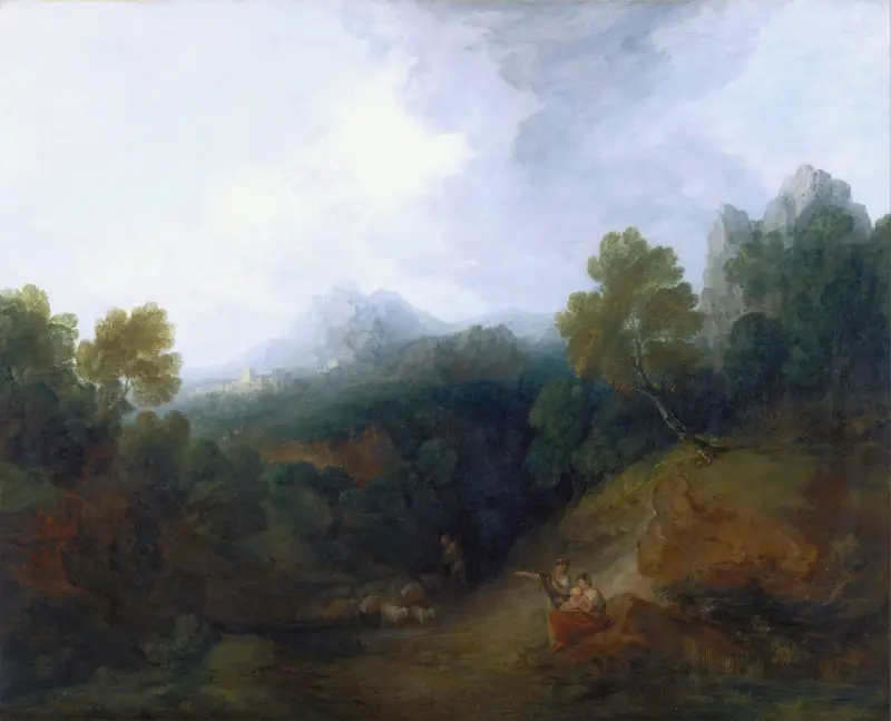 Landscape with a Flock of Sheep av Thomas Gainsborough