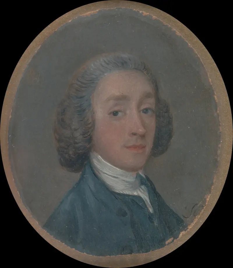 Porträtt av en ung man med pudrat hår av Thomas Gainsborough