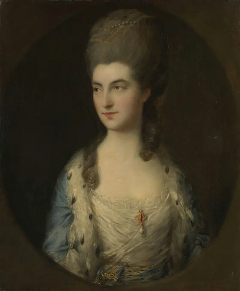 Porträtt av en ung kvinna, kallad Miss Sparrow av Thomas Gainsborough