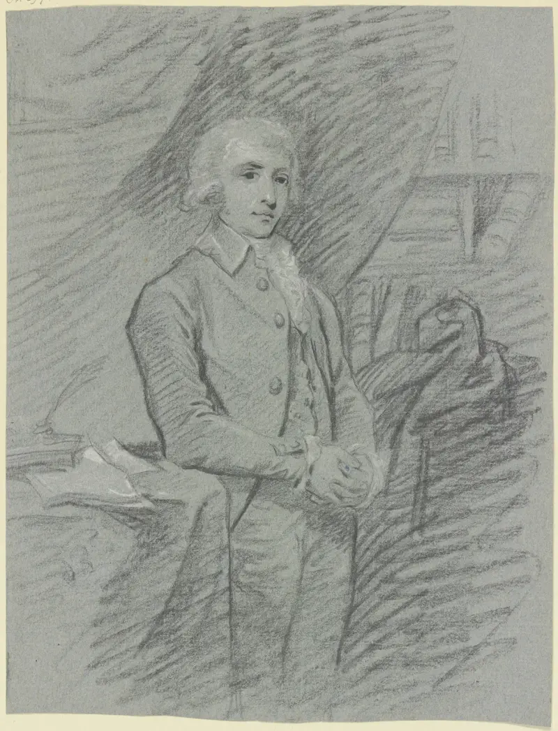 Porträt eines vornehmen jungen Mannes (Kniestück) av Thomas Gainsborough
