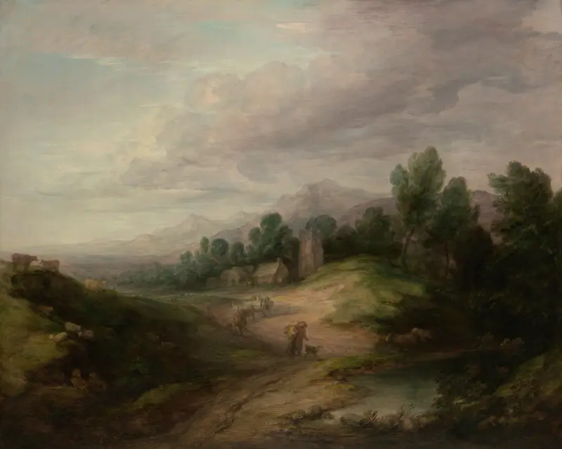 Wooded Upland Landscape av Thomas Gainsborough