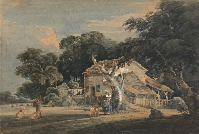 Eine Farm in Devonshire von Thomas Girtin