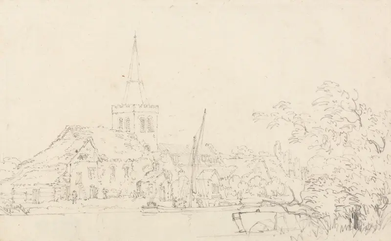Kościół w Great Marlow, Buckinghamshire, Thomas Girtin