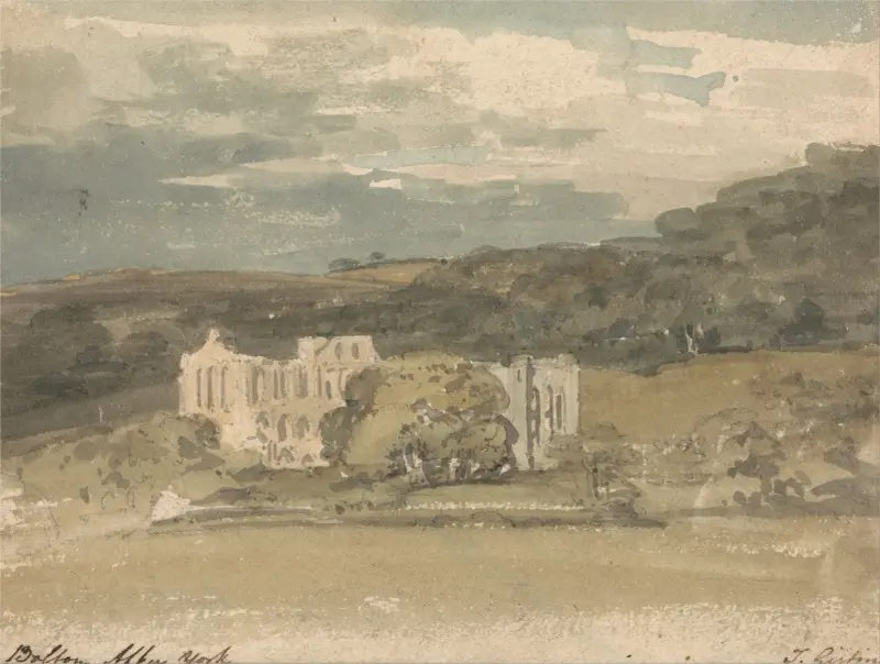 Rievaulx Abbey, Yorkshire av Thomas Girtin