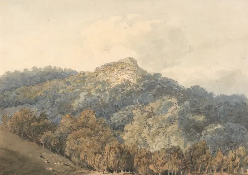 Rocca del Papa, with Monte Cavo, Thomas Girtin
