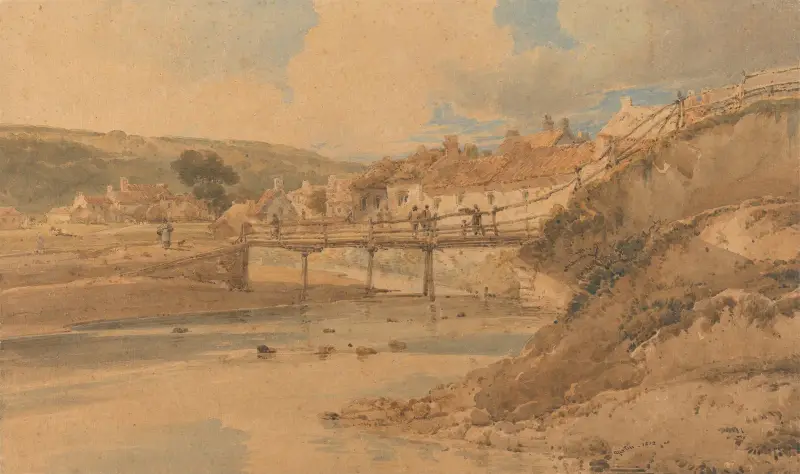Sandsend, Yorkshire av Thomas Girtin
