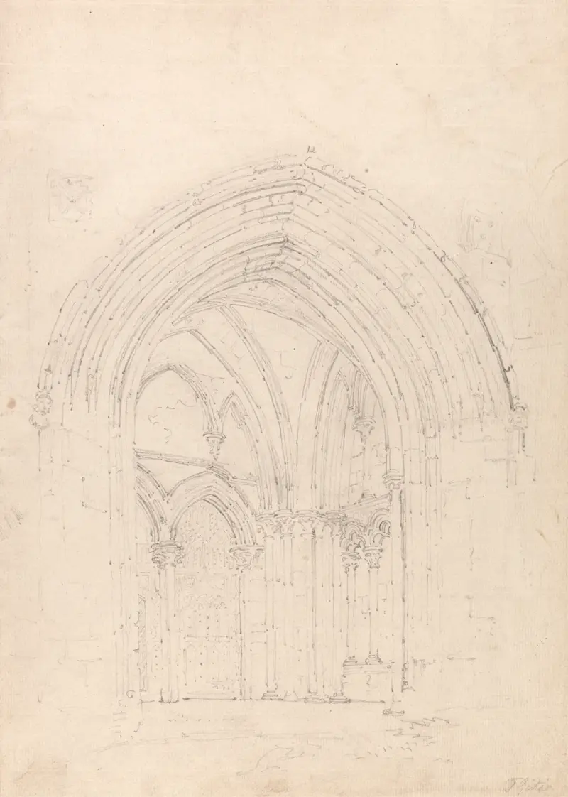 St. Alban’s Cathedral, Hertfordshire av Thomas Girtin