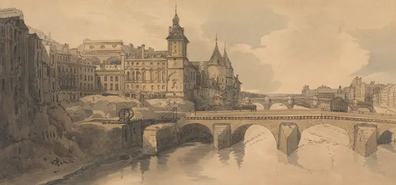 View of Pont au Changes, Thomas Girtin