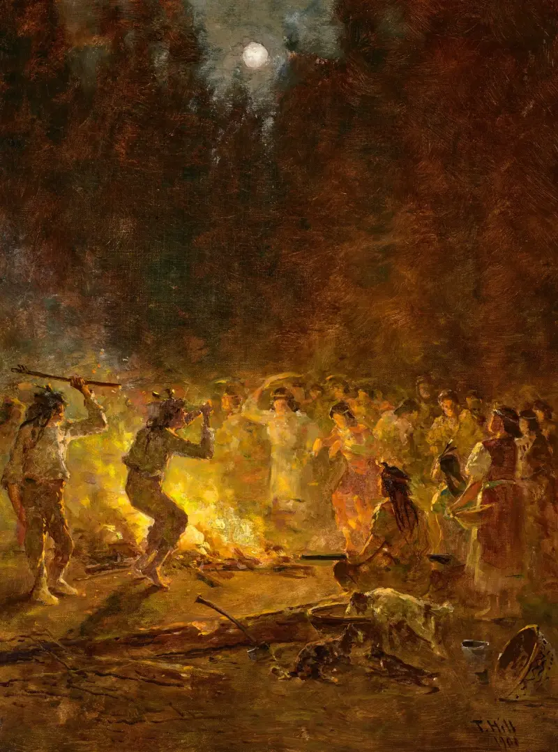 Indianischer Tanz von Thomas Hill