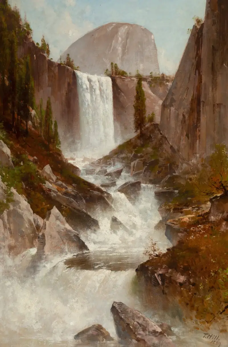 Vodopád Vernal, Yosemite, Thomas Hill