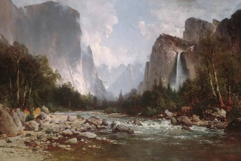 Vy över Yosemitedalen av Thomas Hill