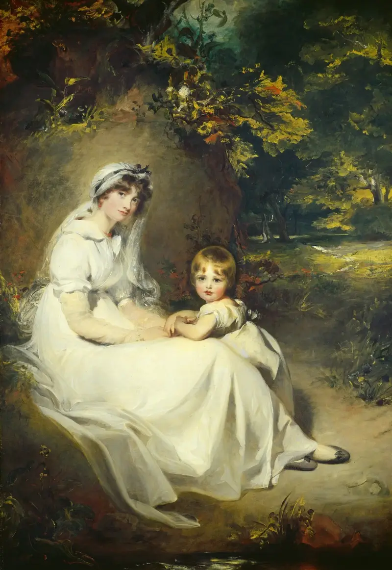 Lady Mary Templetown a její nejstarší syn, Sir Thomas Lawrence