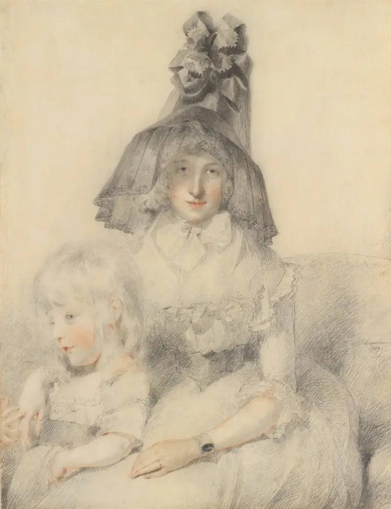 Mrs. Papendiek och hennes son av Sir Thomas Lawrence