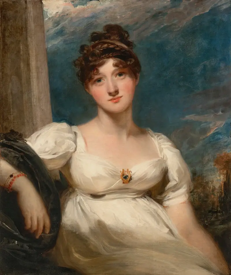 Porträtt av Charlotte Augusta Oom, född Papendiek av Thomas Lawrence