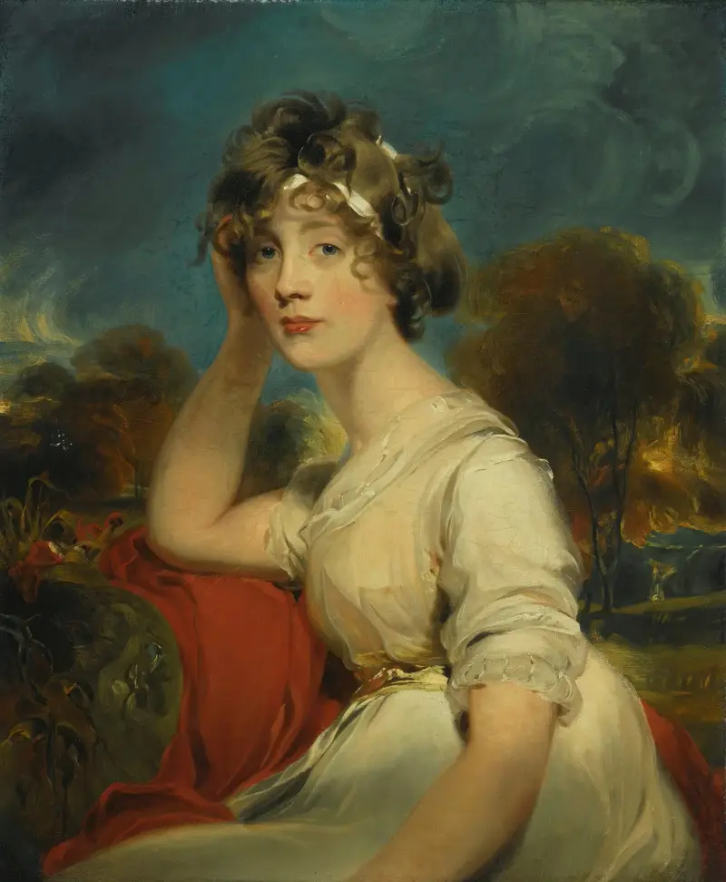 Porträtt av Lady Jane Long av Sir Thomas Lawrence