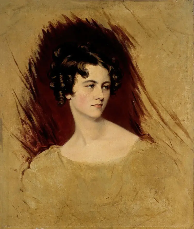 Förmodat porträtt av prinsessan Clementine av Metternich av Sir Thomas Lawrence