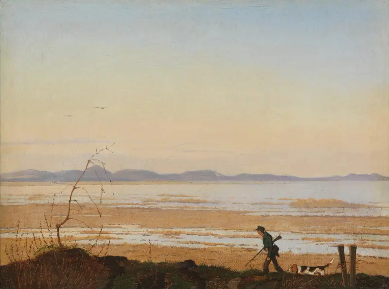 An Evening beside Lake Arresø av Johan Thomas Lundbye