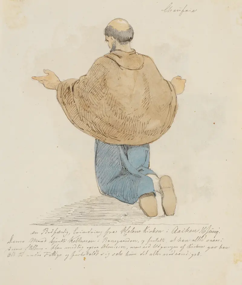 Kniender Mann von Johan Thomas Lundbye