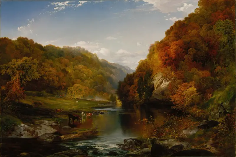 Herbstnachmittag am Wissahickon von Thomas Moran