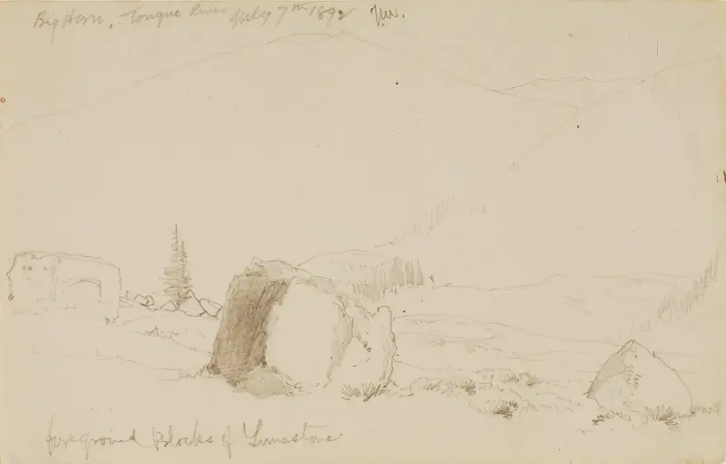 Big Horn, Tongue River av Thomas Moran