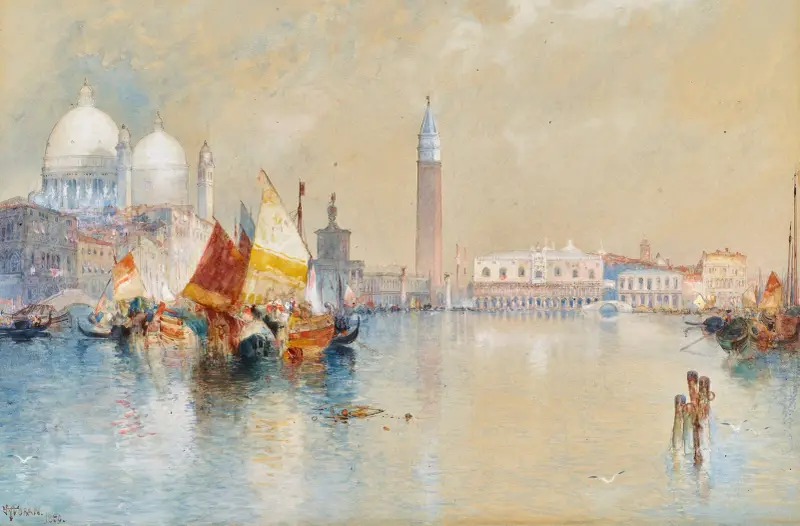 Grand Canal i Venedig av Thomas Moran