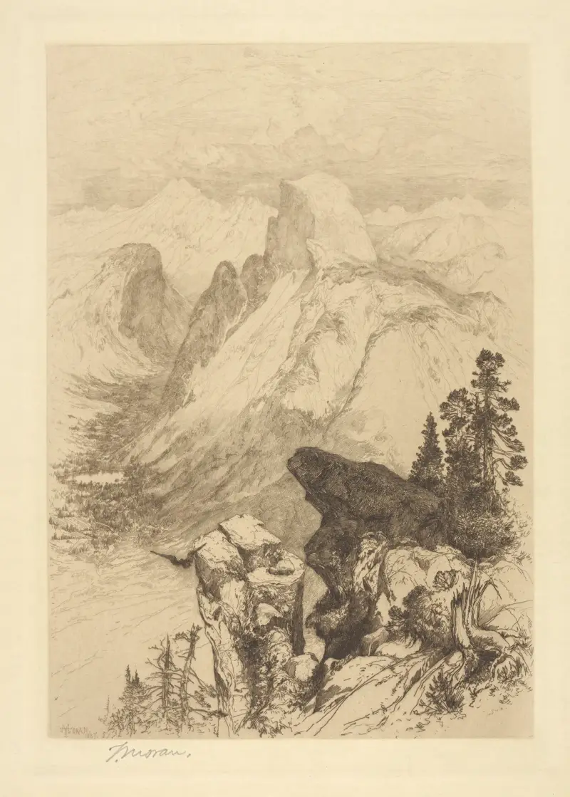 Half Dome i Yosemite av Thomas Moran
