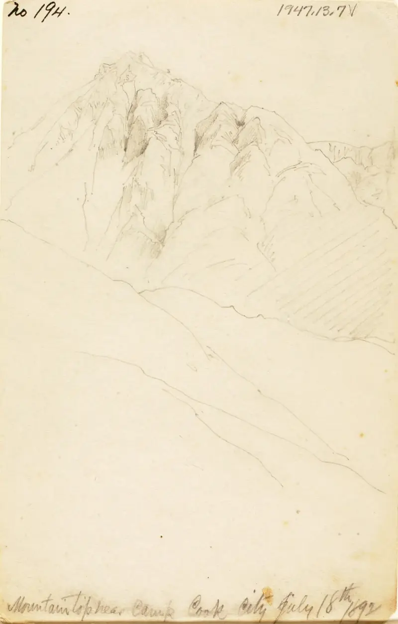 Läger vid Soda Butte Creek, Cook City av Thomas Moran