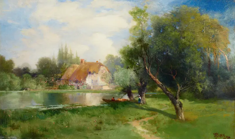Near East Hampton, Long Island av Thomas Moran
