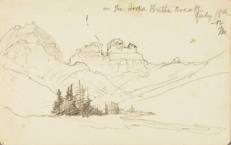 Vid Soda Butte Creek av Thomas Moran