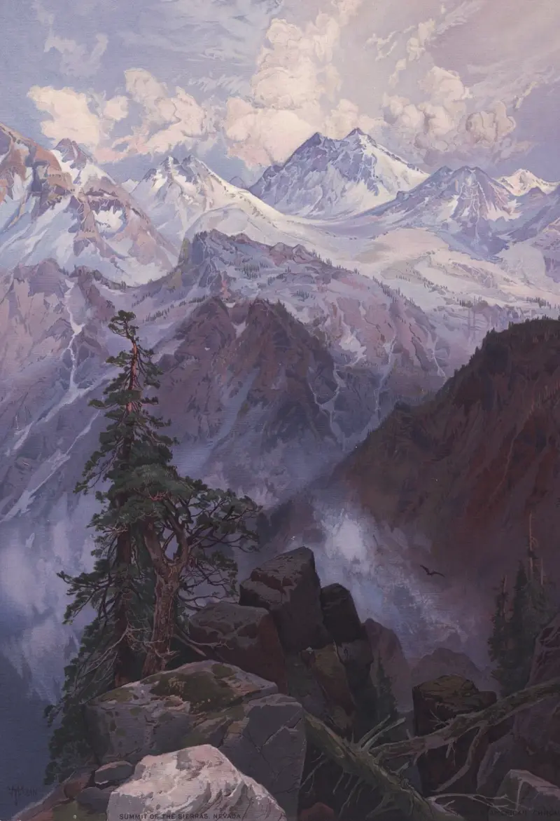 Toppen av Sierra Nevada av Thomas Moran